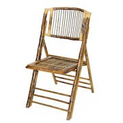 Atlas Commercial Products Bamboo Folding Chair, Stick Back BFC33